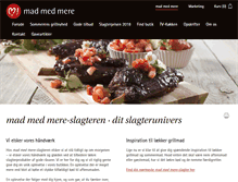 Tablet Screenshot of madmedmere.dk